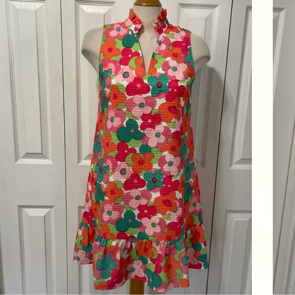 THML Multicolor Floral 60s Style Dress